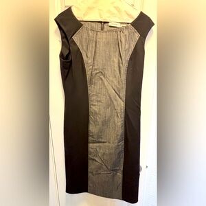 Calvin Klein Sleeveless Sheath Dress Color Grey and Black
Size 10